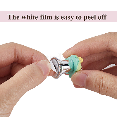 Кнопка бачка унитаза в форме рождественской елки из сплава цинка и смолы AJEW-WH20008-21B-01-1