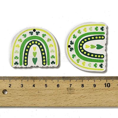 Подвески из дерева с тематикой дня святого патрика WOOD-V002-02E-1