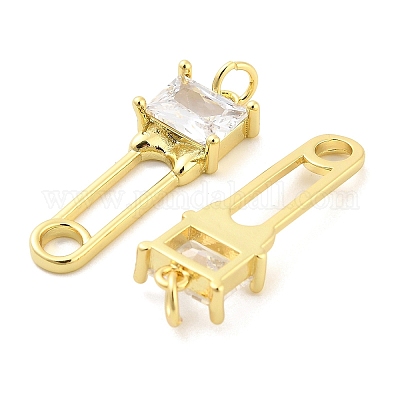 Латунные микро проложить кубического циркония подвески KK-H527-30G-1