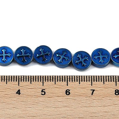 Гальванические нити из синтетических немагнитных гематитовых бусин G-K375-B02-04-1