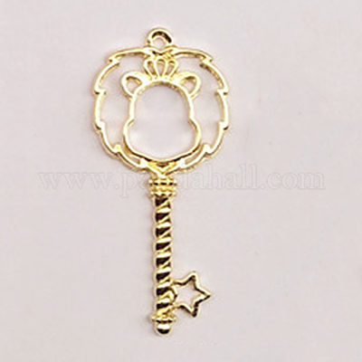 Сплав открытая задняя рамка большие подвески PALLOY-CJC0004-07G-11-1