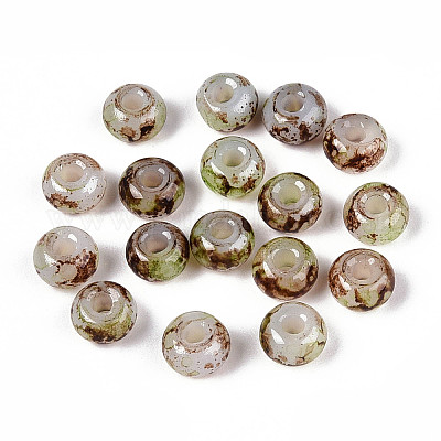 3/0 стеклянные бусины с краской для запекания GLAA-G118-02E-1