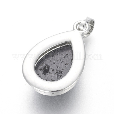 Кулоны из натуральной лавы G-L512-C12-1