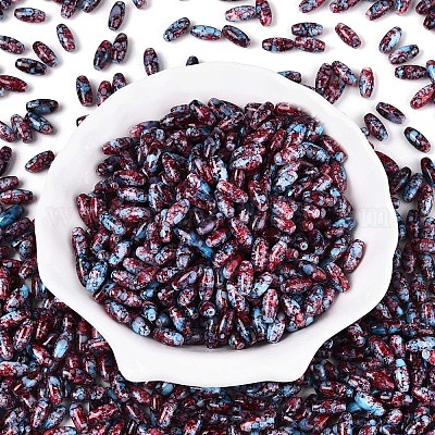 Выпечка краска стеклянные бусины SEED-N008-06G-1