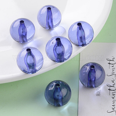 Прозрачные акриловые бусины&nbsp;MACR-S370-A20mm-752-1