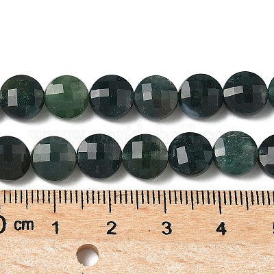 Природные моховой агат бисер нитей G-C179-A53-03-1
