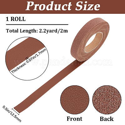 Ленты из искусственной кожи ПВХ длиной 2 м. SRIB-WH0011-125A-04-1