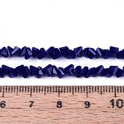 Непрозрачное стекло бисер нитей GLAA-N019-4mm-20-1