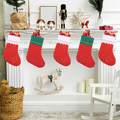 14 шт. 2-х цветный нетканый материал для подвешивания рождественских носков HJEW-GL0001-21-1