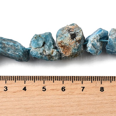 Нити натуральных бус из синего апатита G-S386-C11-1