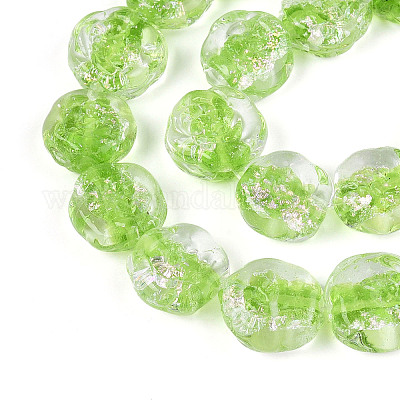 Бусы лэмпворк ручной работы LAMP-N028-04B-1