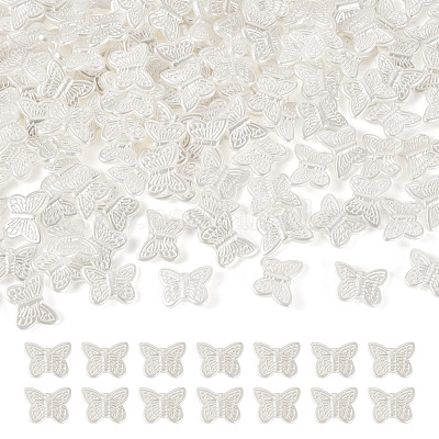 200шт бусины из искусственного жемчуга из АБС-пластика OACR-TA0003-84B-1