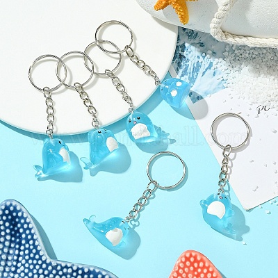 6шт брелок из светящейся смолы KEYC-FS00020-1