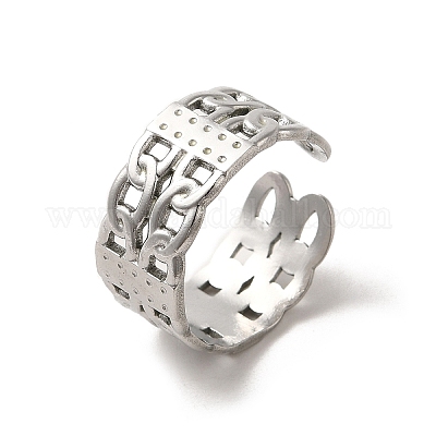 Кольца из нержавеющей стали 201 RJEW-H223-02P-09-1