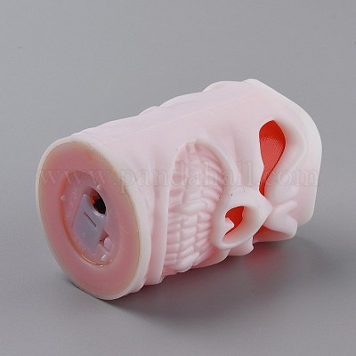 Хэллоуин смола светодиодный свет черепа AJEW-Z004-01B-1