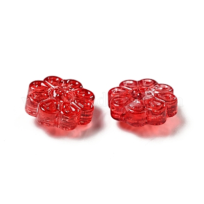 Спрей окрашены прозрачные стеклянные бусины GLAA-F119-03-1