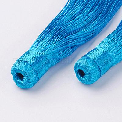 Нейлон кисточки большие украшения кулон&nbsp;HJEW-G010-B04-1