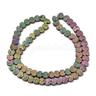 Гальванические бусины из натуральной лавы G-K388-04A-01-1