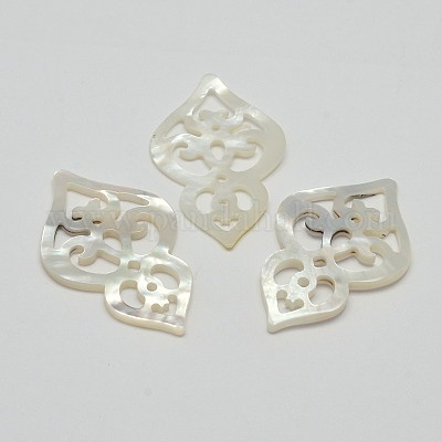 Естественно перламутр оболочки подвески SSHEL-L002-05-1