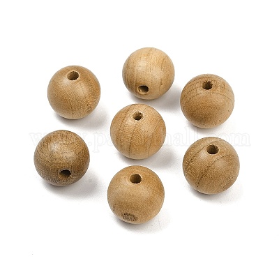 Природных шарики древесины WOOD-C019-15mm-01-1