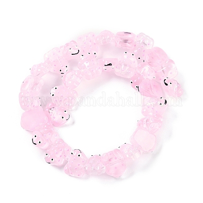 Нити прозрачных бусин из стеклянной эмали GLAA-B021-05I-1