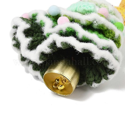 Таблички на дверь из шерстяной ткани для рождественской елки HJEW-B009-01-1