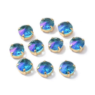 Эффект лунного света плоский круглый шить на стразах RGLA-G018-01A-01-1