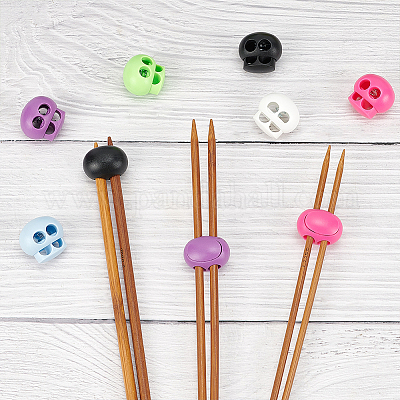 12 шт. 6-х цветные пластиковые и железные замки для шнура FIND-WR0011-33-1