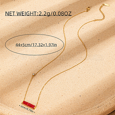 Женское ожерелье с полуколонной подвеской из нержавеющей стали 201 SE1185-3-1