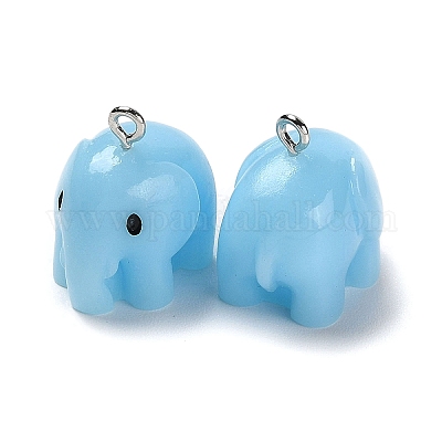 Подвески из непрозрачной смолы RESI-G077-04B-1