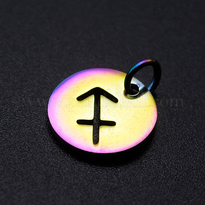 Радужное ионное покрытие (IP) 201 подвески из нержавеющей стали STAS-Q201-JN166-9-1