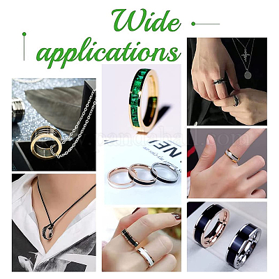 18 шт. 18 стиля 201 нержавеющая сталь рифленые кольца для пальцев STAS-UN0042-78-1