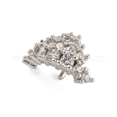 Покрытие стойки латунь микро паве прозрачный кубический цирконий колышек поручни KK-F876-24P-02-1