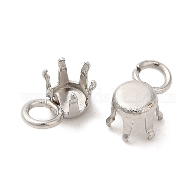 Подвески из нержавеющей стали 304 со стразами в форме когтя STAS-U025-02A-P-1