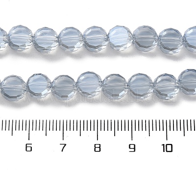 Стеклянные бусины с гальваническим покрытием  EGLA-C010-01A-PL03-1