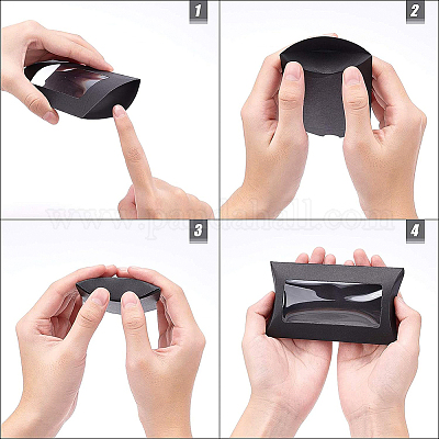 Крафт-бумага подушка коробка конфет CON-BC0006-16A-01-1