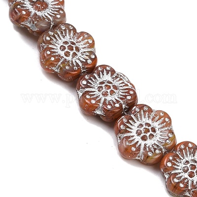 Чешские прессованные стеклянные бусины GLAA-I061-32B-1