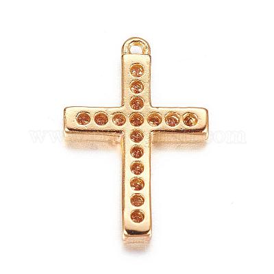 Латунные микро проложить кубического циркония подвески ZIRC-P060-04G-1