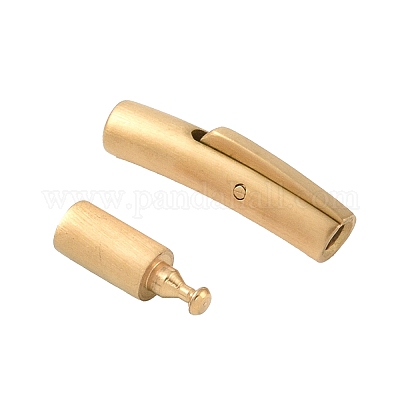 Ионное покрытие (ip) колонна 304 нержавеющая сталь байонетные застежки для ожерелий STAS-O035-05G-01-1