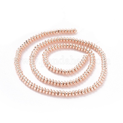 Гальванизировать немагнитных синтетический гематит бисер пряди G-L485-04B-LRG-1