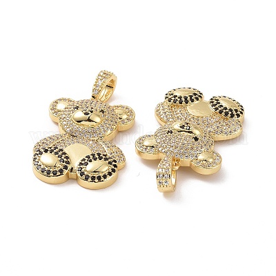 Латунные микро проложить кубического циркония подвески ZIRC-F134-29G-01-1