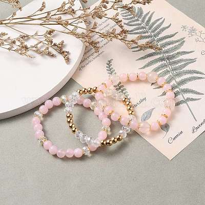 Комплекты многослойных эластичных браслетов из бусин BJEW-JB05755-02-1