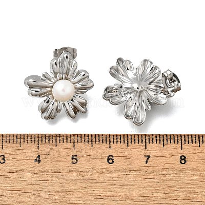 Фурнитура для сережек-гвоздиков из нержавеющей стали 304 EJEW-F361-15P-1