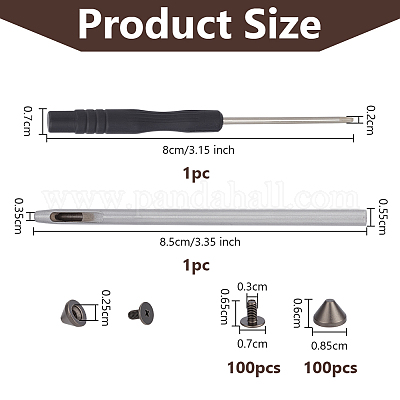 100 шт. заклепки из сплава&nbsp;FIND-OC0013-89B-1