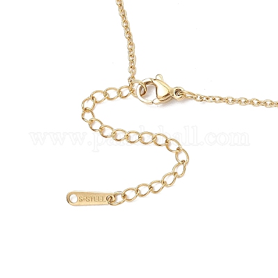 3 шт. 3 стиля натурального культивированного пресноводного жемчуга и нержавеющей стали 304 и латунной подвески в виде луны NJEW-JN05364-1