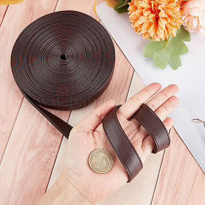 Плоский шнур из искусственной кожи&nbsp;LC-WH0006-05C-01-1