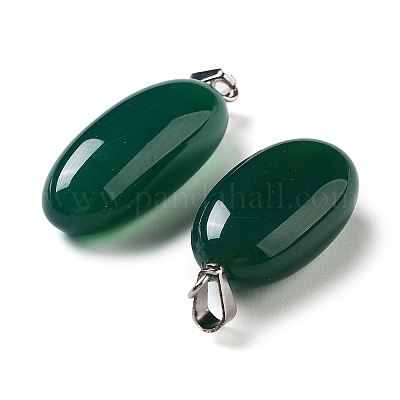 Подвески окрашенные натуральным агатом G-Q016-03B-1