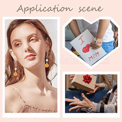 80 шт. 8-цветные эмалевые подвески на тему Дня матери ENAM-OC0001-07-1