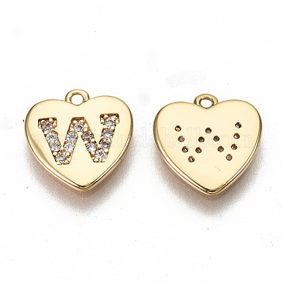 Латунные микропаве прозрачные кубические циркониевые подвески KK-N231-234W-NF-1