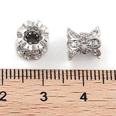 Латунные микропаве из прозрачного кубического циркония KK-P271-39B-03-1